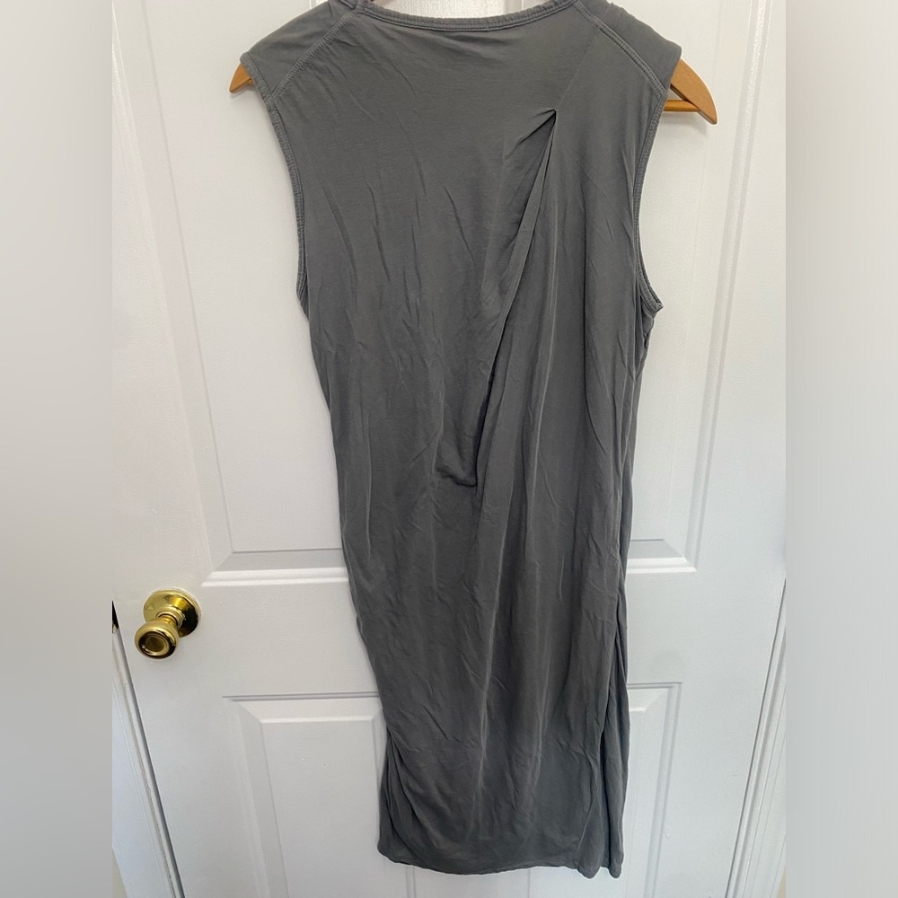 Women’s Standard James Perse Gray Draped Sleeveless Tank Dress Size Small - Picture 7 of 7
